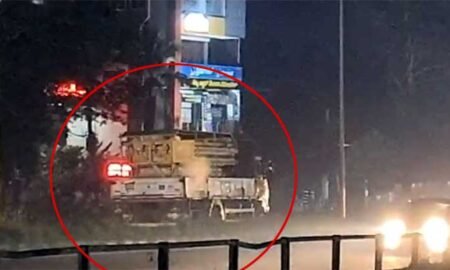 CNG gas cylinder leak