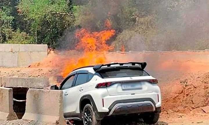 Car Catches Fire