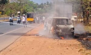 Omni Car Catches Fire