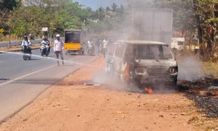 Omni Car Catches Fire