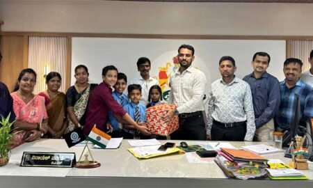 bsf books at Katluru school