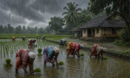 Village-Rain